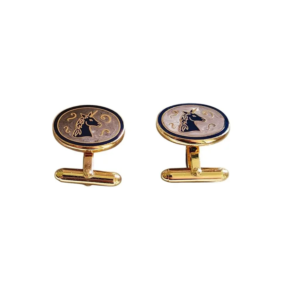 Excellent Condition WEDGWOOD Wedgwood Unicorn Pattern Cufflinks Cufflinks...